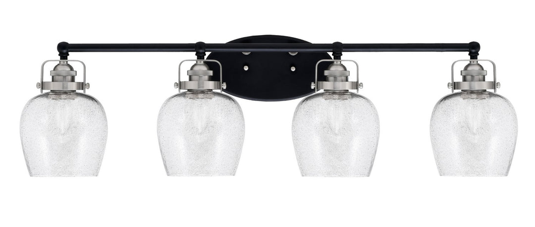 Toltec Easton 1934-MBBN-4812 Bath Vanity Light 36 in. wide - Matte Black & Brushed Nickel