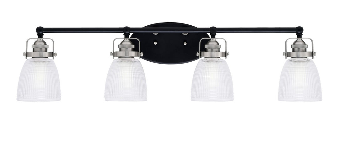 Toltec Easton 1934-MBBN-500 Bath Vanity Light 35 in. wide - Matte Black & Brushed Nickel