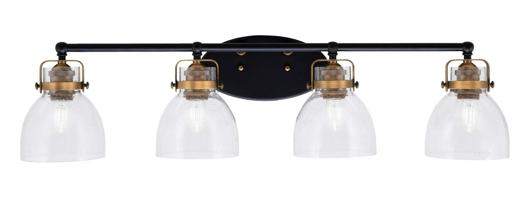 Toltec Easton 1934-MBBR-4110 Bath Vanity Light 36 in. wide - Matte Black & Brass