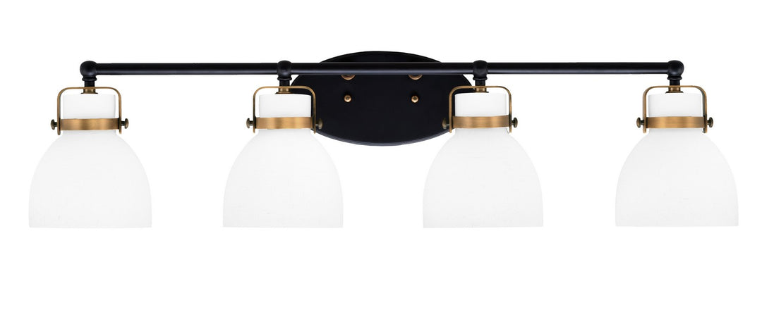 Toltec Easton 1934-MBBR-4111 Bath Vanity Light 36 in. wide - Matte Black & Brass