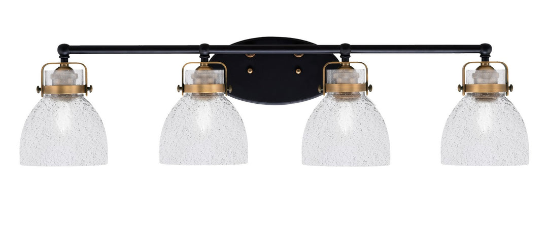 Toltec Easton 1934-MBBR-4119 Bath Vanity Light 36 in. wide - Matte Black & Brass