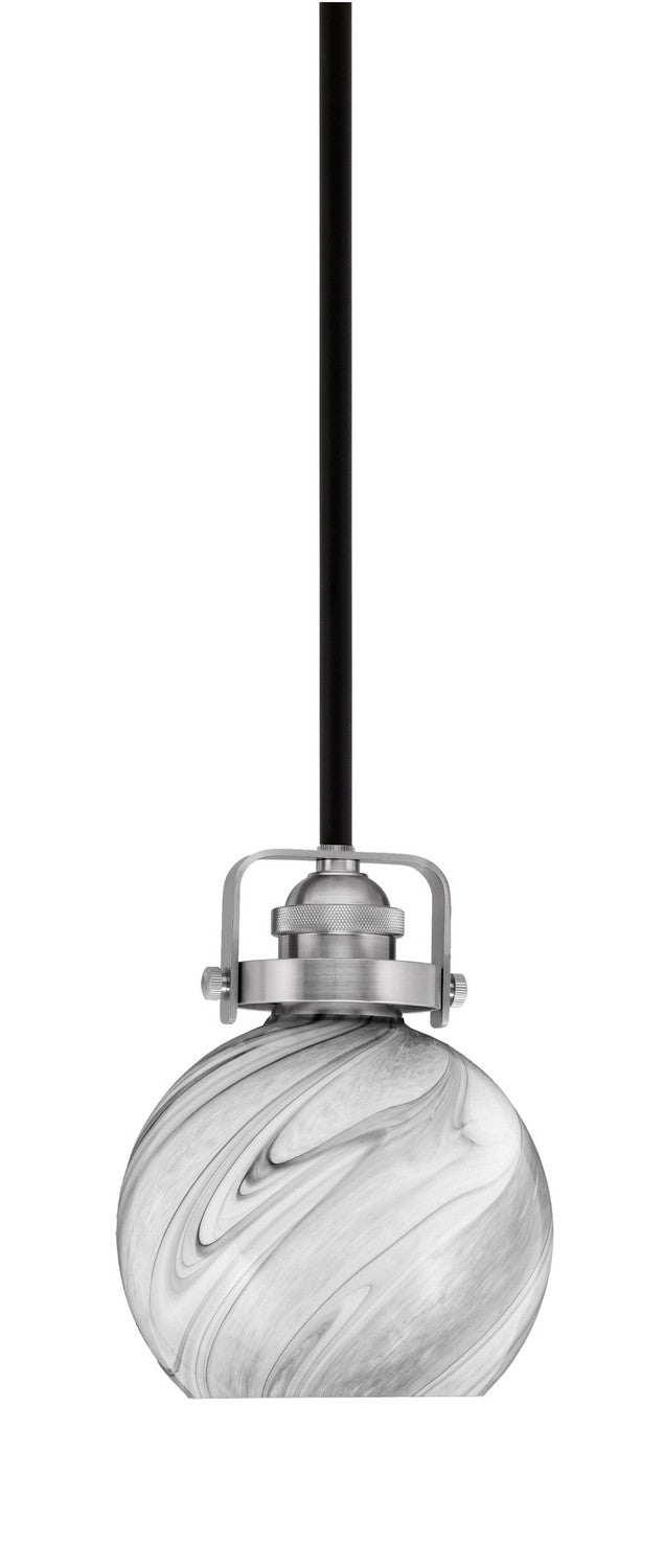 Toltec Easton 1941-MBBN-4109 Pendant Light - Matte Black & Brushed Nickel