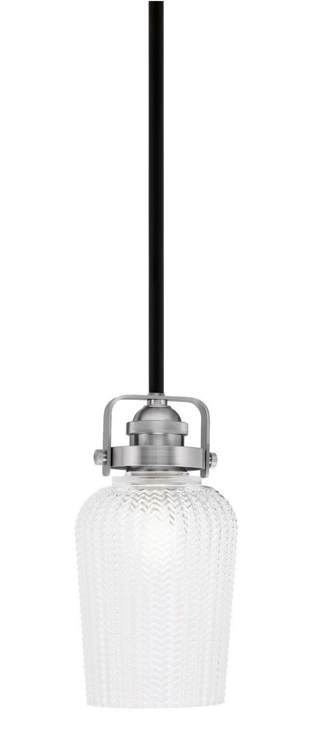 Toltec Easton 1941-MBBN-4250 Pendant Light - Matte Black & Brushed Nickel