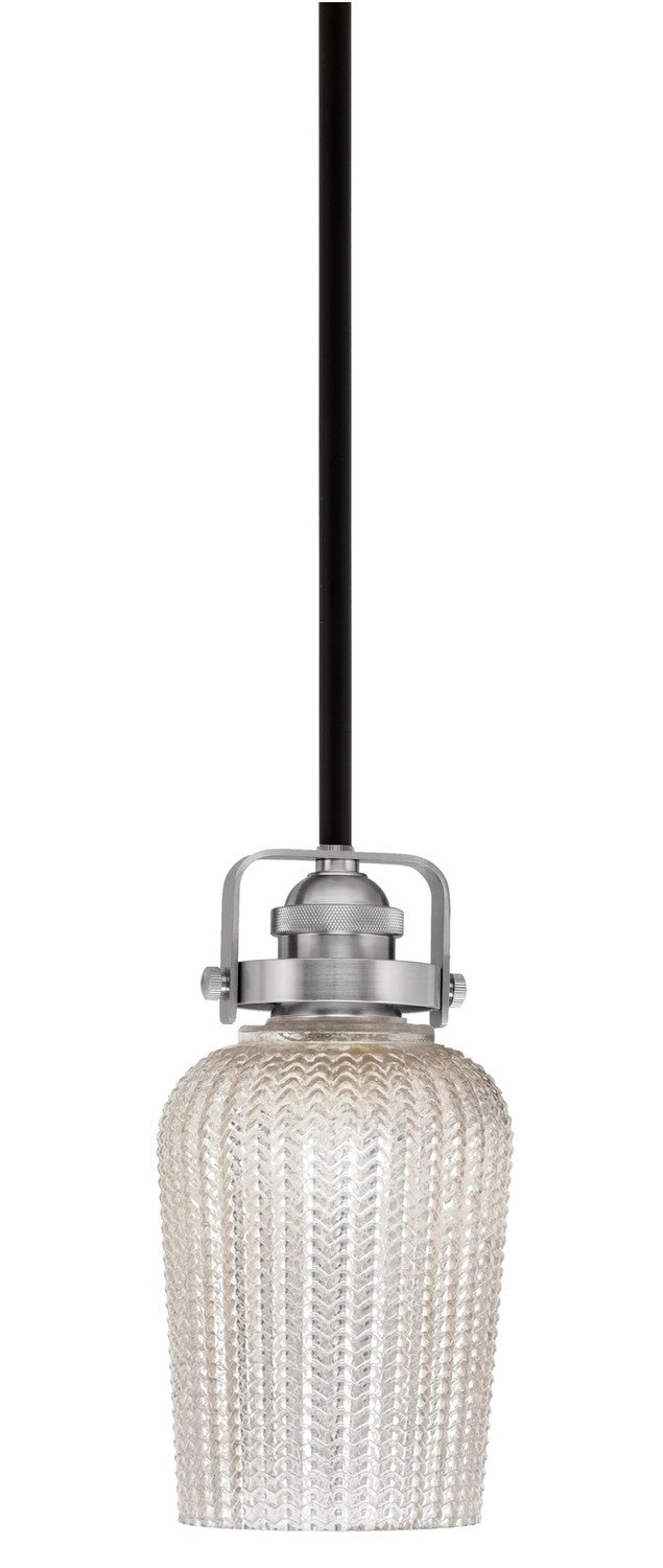 Toltec Easton 1941-MBBN-4253 Pendant Light - Matte Black & Brushed Nickel