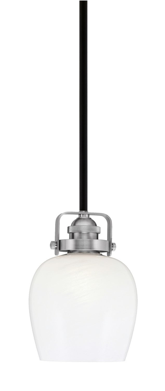 Toltec Easton 1941-MBBN-4811 Pendant Light - Matte Black & Brushed Nickel