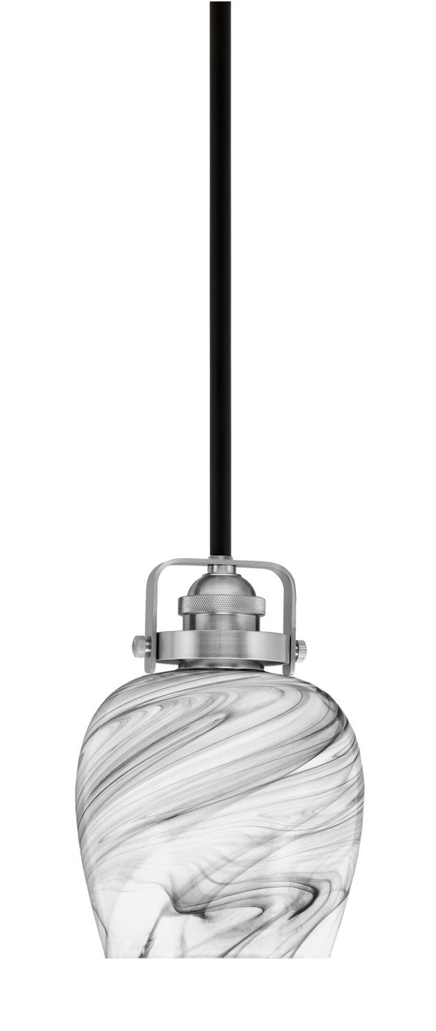 Toltec Easton 1941-MBBN-4819 Pendant Light - Matte Black & Brushed Nickel
