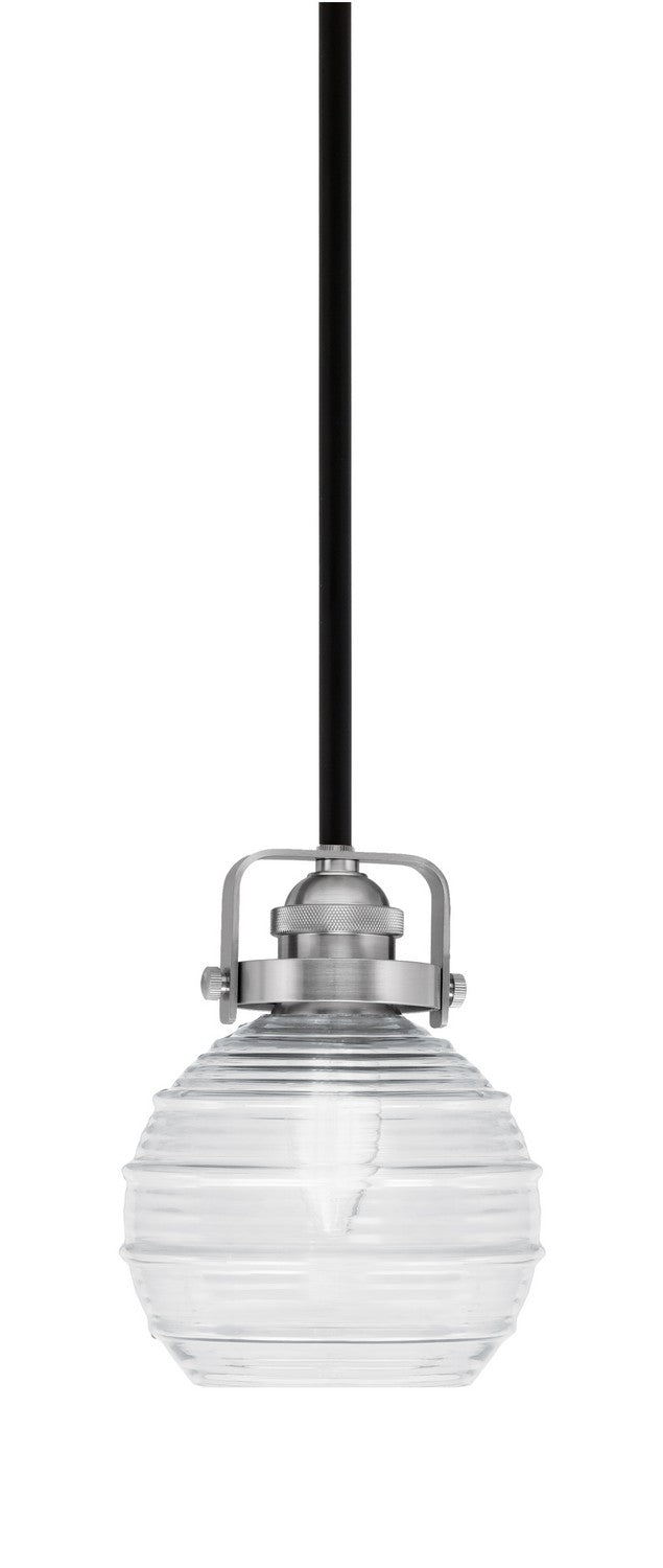Toltec Easton 1941-MBBN-5110 Pendant Light - Matte Black & Brushed Nickel