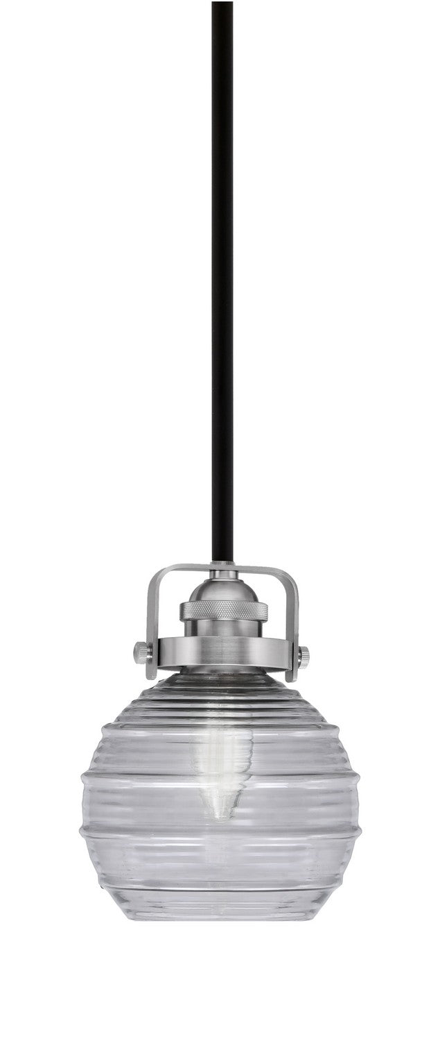 Toltec Easton 1941-MBBN-5112 Pendant Light - Matte Black & Brushed Nickel