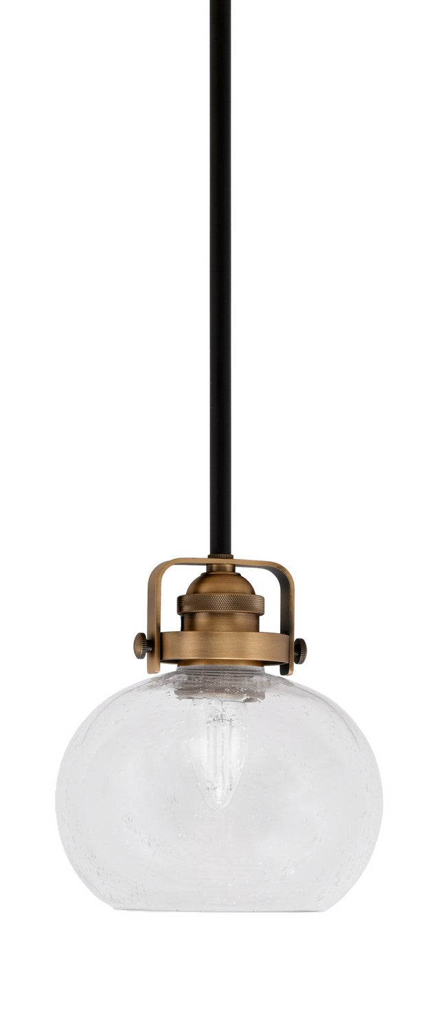 Toltec Easton 1941-MBBR-202 Pendant Light - Matte Black & Brass