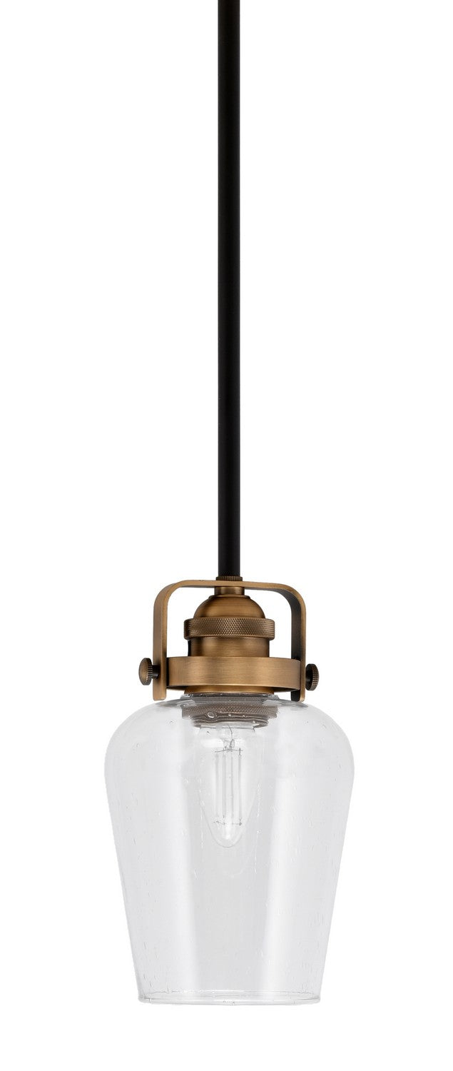 Toltec Easton 1941-MBBR-210 Pendant Light - Matte Black & Brass