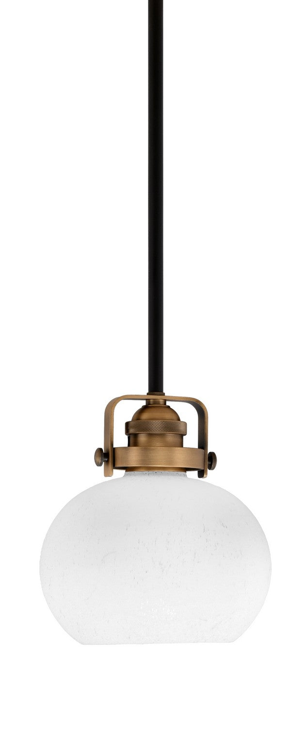 Toltec Easton 1941-MBBR-212 Pendant Light - Matte Black & Brass