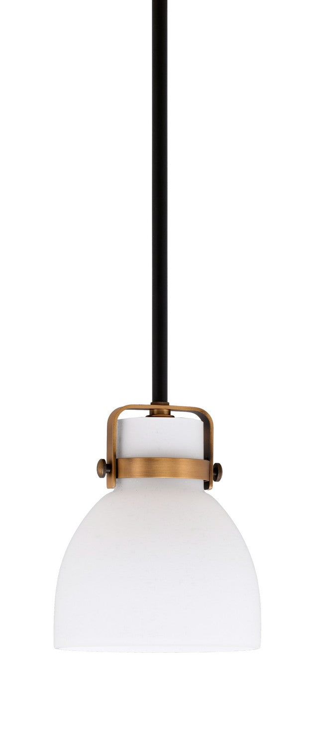 Toltec Easton 1941-MBBR-4111 Pendant Light - Matte Black & Brass
