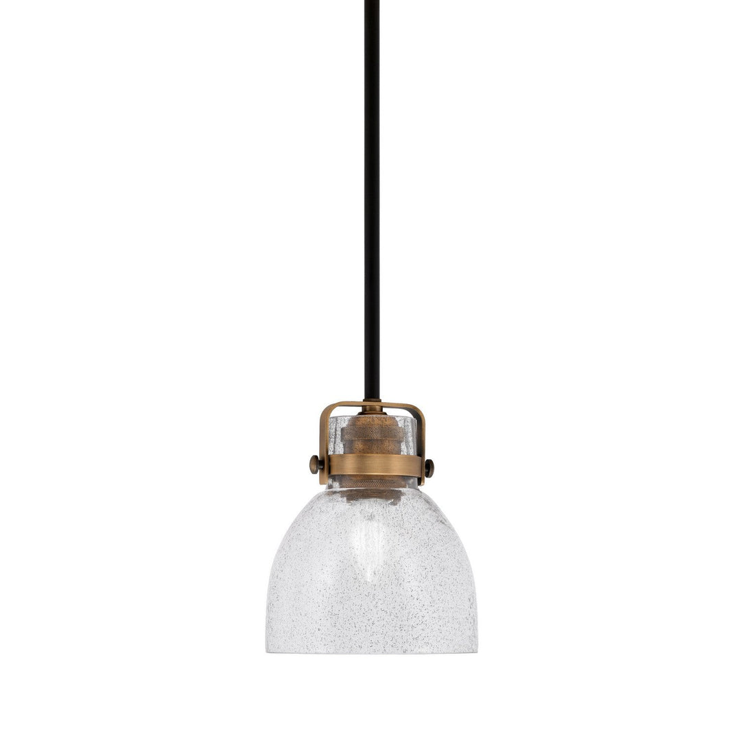 Toltec Easton 1941-mbbr-4119 Pendant Light - Matte Black & Brass