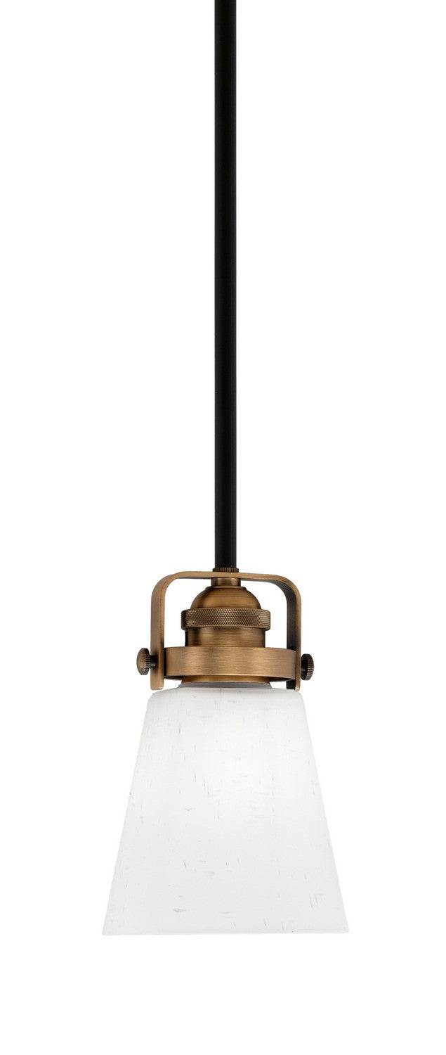 Toltec Easton 1941-MBBR-460 Pendant Light - Matte Black & Brass