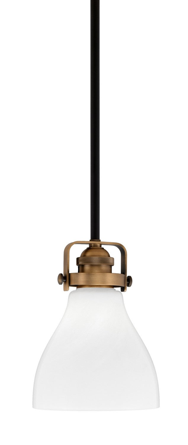 Toltec Easton 1941-MBBR-4761 Pendant Light - Matte Black & Brass