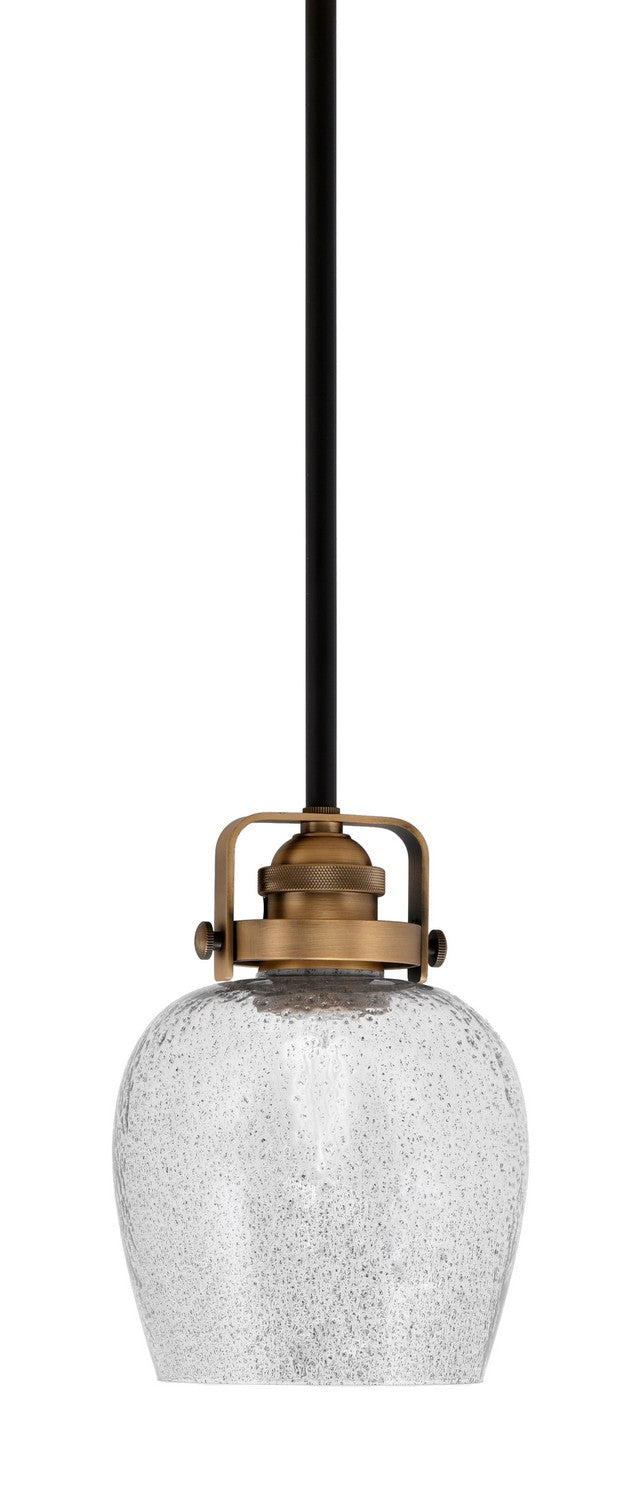 Toltec Easton 1941-MBBR-4812 Pendant Light - Matte Black & Brass
