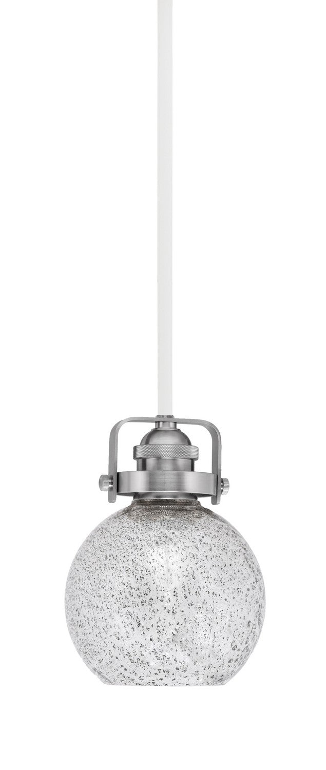 Toltec Easton 1941-WHBN-4102 Pendant Light - White & Brushed Nickel
