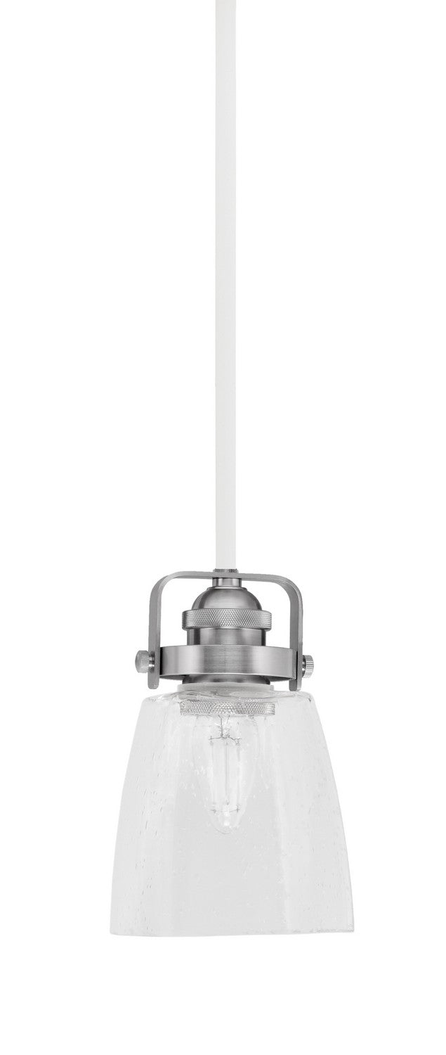 Toltec Easton 1941-WHBN-461 Pendant Light - White & Brushed Nickel
