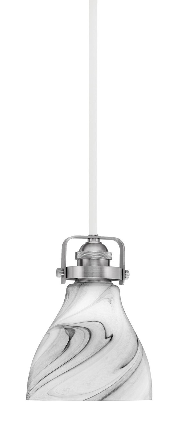 Toltec Easton 1941-WHBN-4769 Pendant Light - White & Brushed Nickel