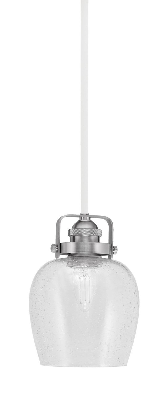Toltec Easton 1941-WHBN-4810 Pendant Light - White & Brushed Nickel