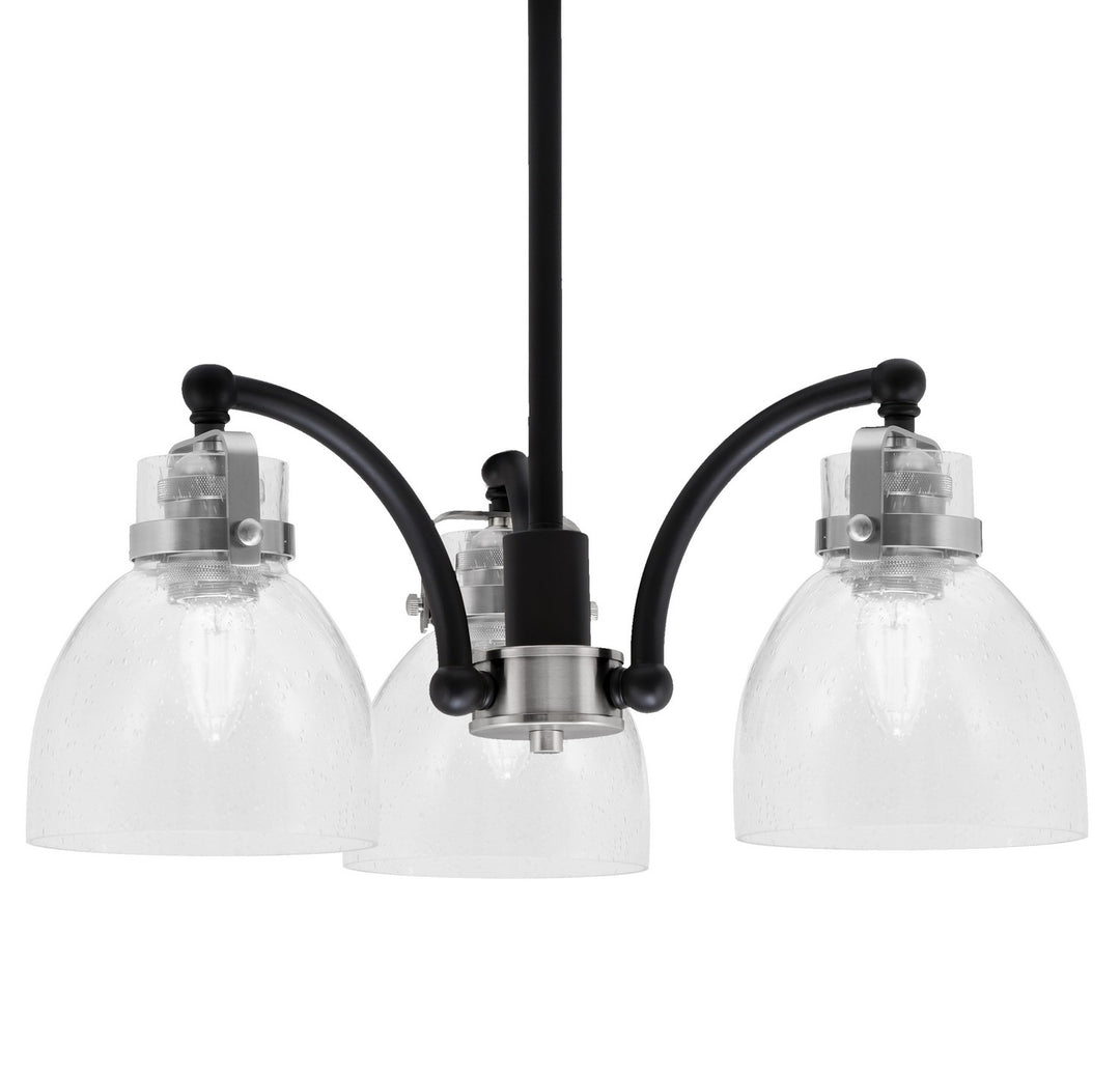 Toltec Easton 1943-MBBN-4110 Chandelier Light - Matte Black & Brushed Nickel
