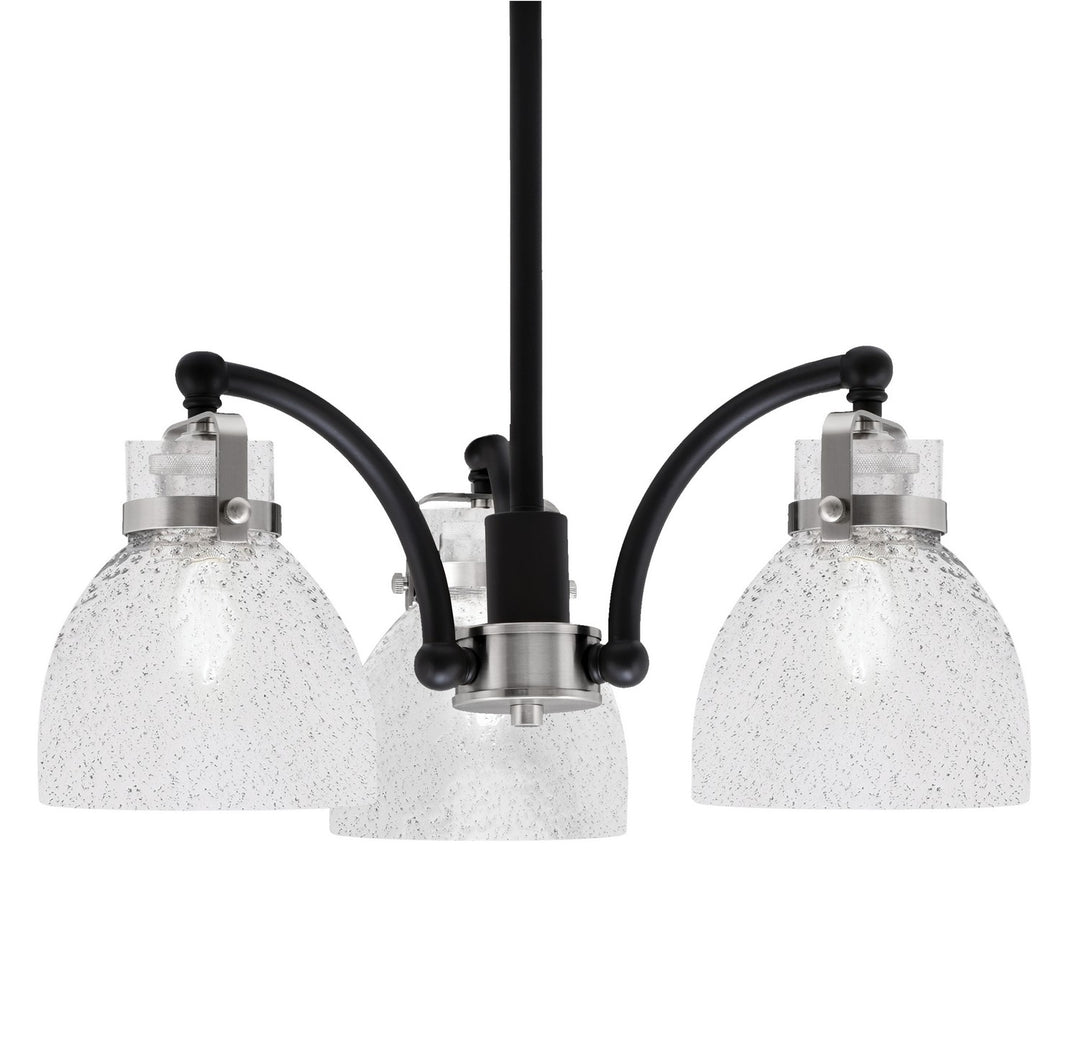 Toltec Easton 1943-MBBN-4119 Chandelier Light - Matte Black & Brushed Nickel