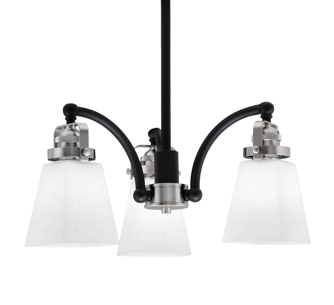 Toltec Easton 1943-MBBN-460 Chandelier Light - Matte Black & Brushed Nickel