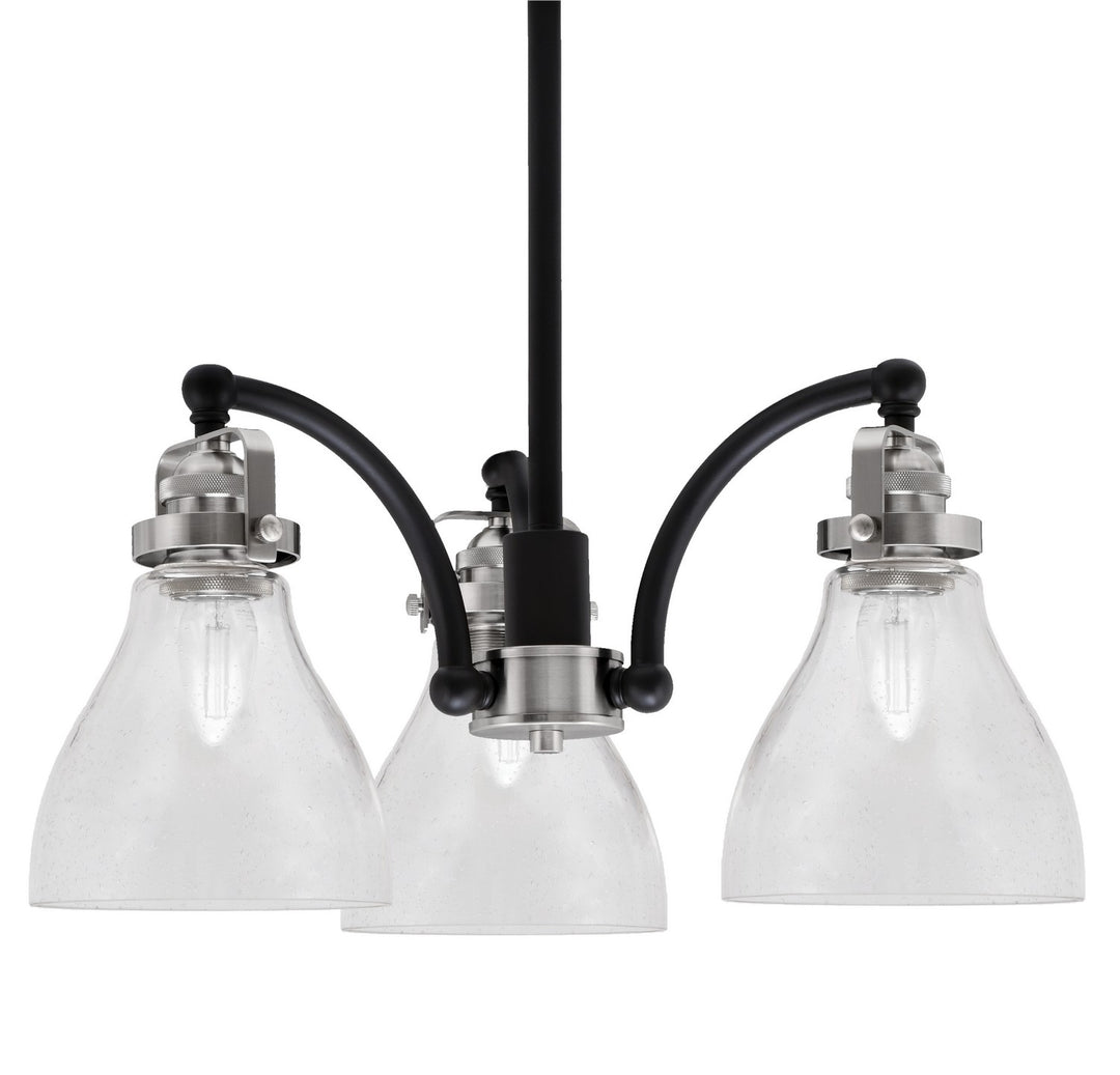 Toltec Easton 1943-MBBN-4760 Chandelier Light - Matte Black & Brushed Nickel