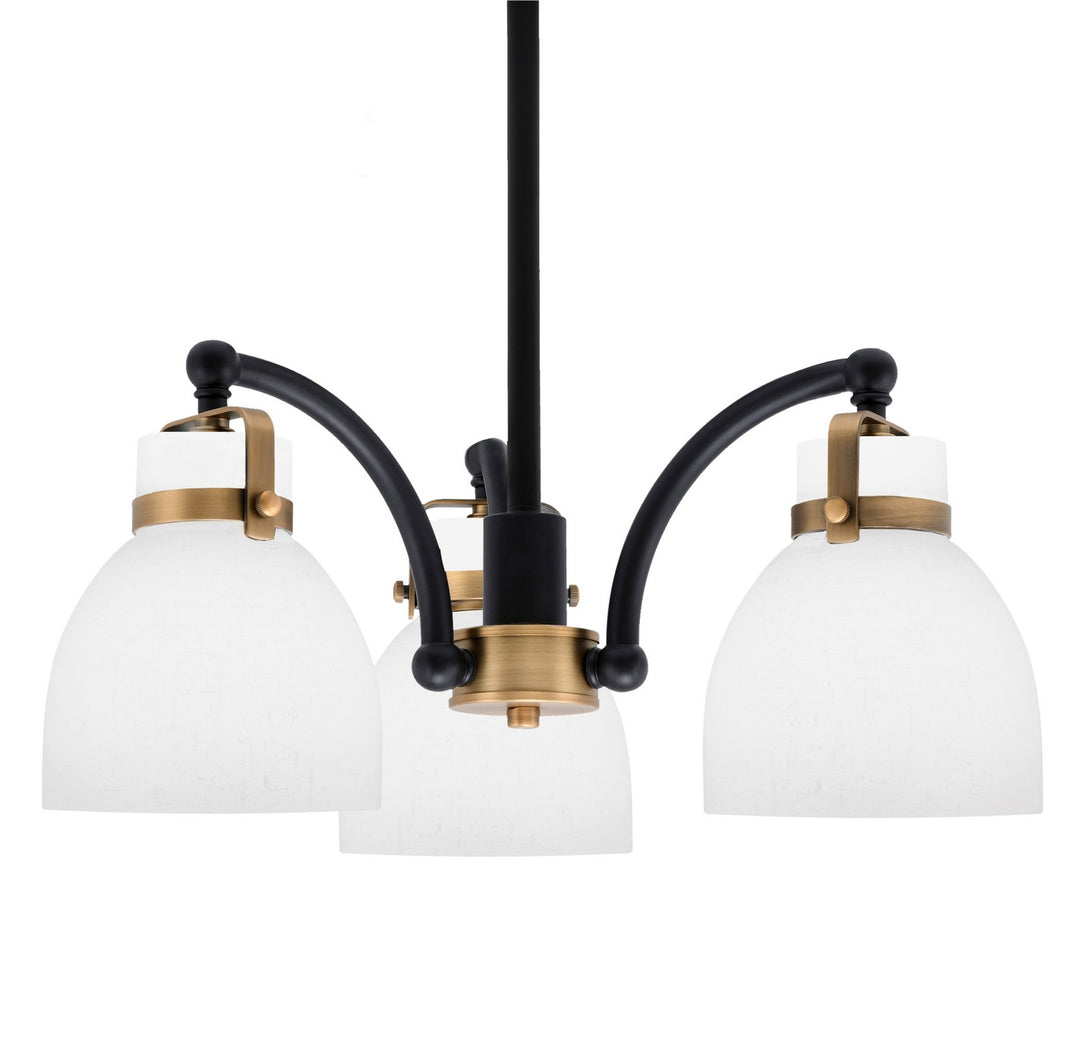 Toltec Easton 1943-MBBR-4111 Chandelier Light - Matte Black & Brass