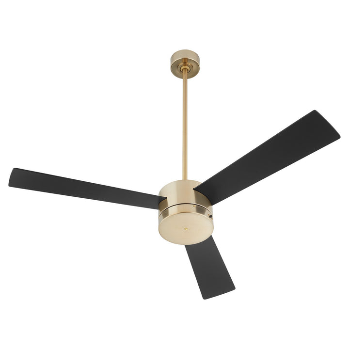 Oxygen Allegro 3-119-40 Modern Ceiling Fan 52 Inch - Aged Brass, Matte Black / Walnut Blades