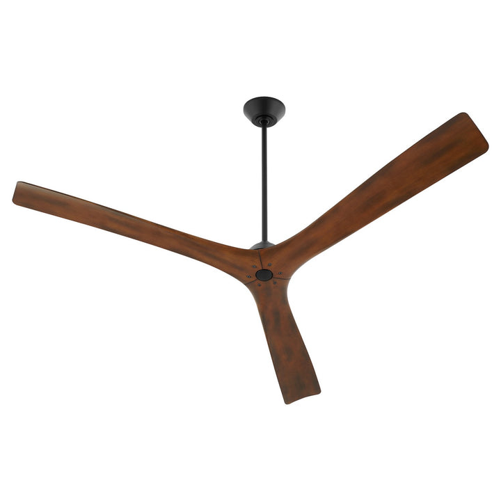 Oxygen 3-120-2115 Mecca 64 in. Ceiling Fan Black W/ Walnut