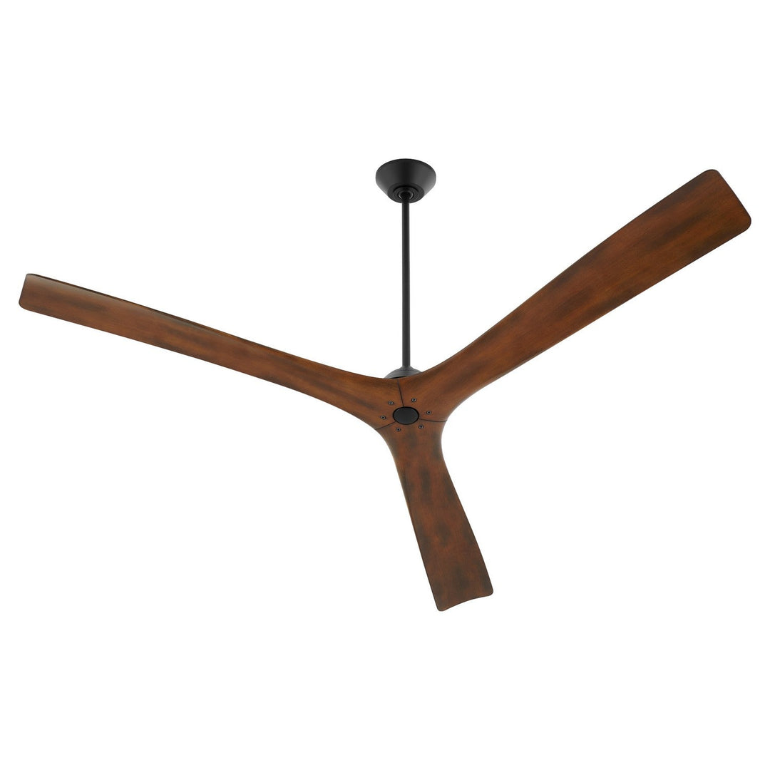 Oxygen 3-121-2115 Mecca 72 in. Ceiling Fan Black W/ Walnut