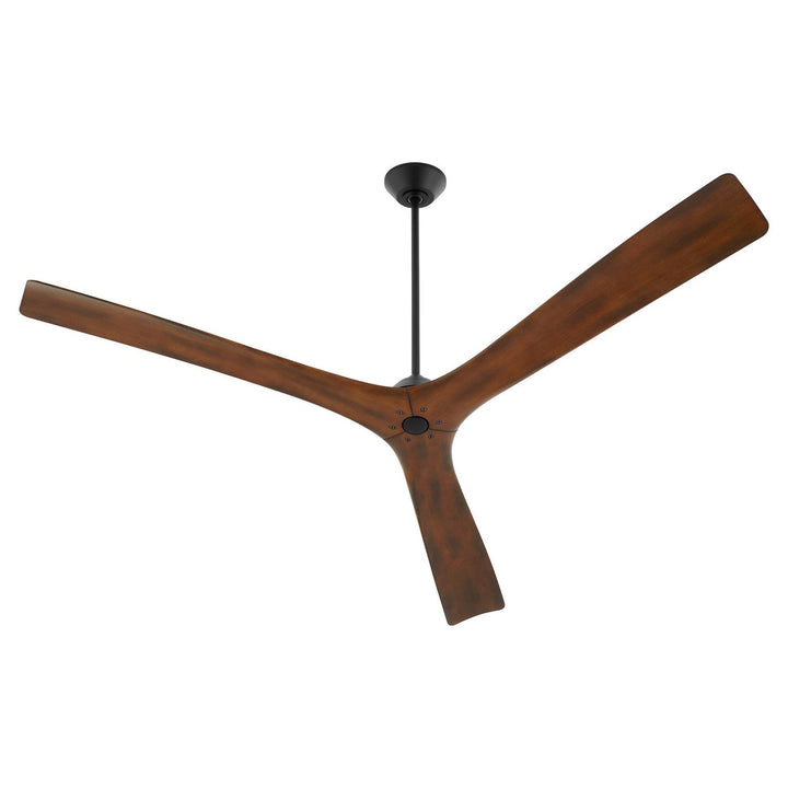 Oxygen 3-121-2115 Mecca 72 in. Ceiling Fan Black W/ Walnut