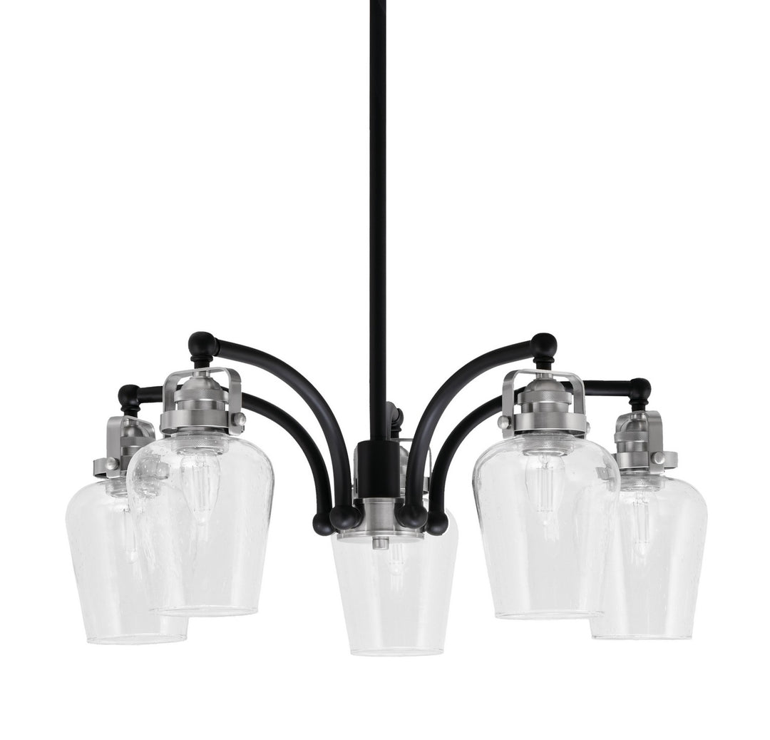 Toltec Easton 1945-MBBN-210 Chandelier Light - Matte Black & Brushed Nickel