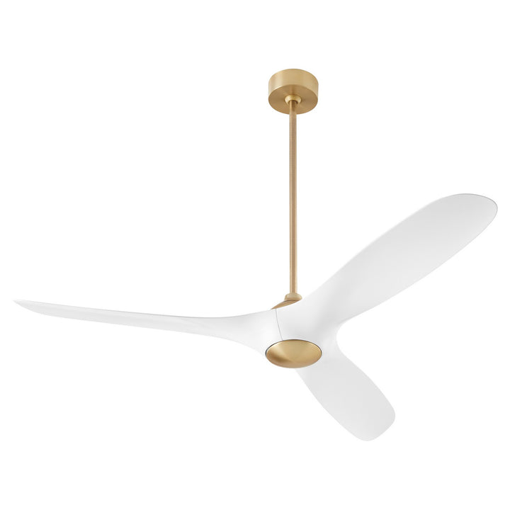 Oxygen 3-122-640 Province 56 in. Ceiling Fan Aged Brass W/ White Blades