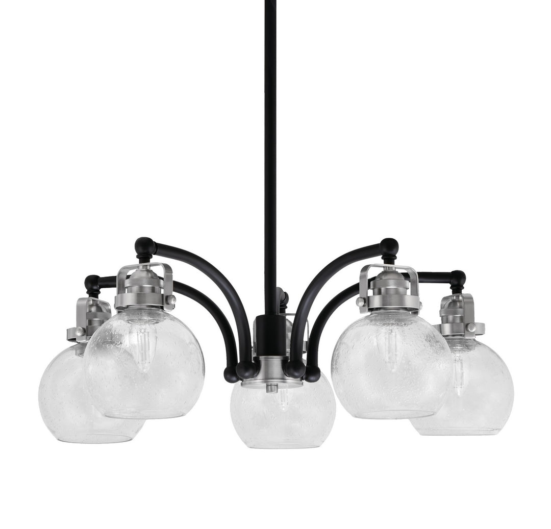 Toltec Easton 1945-MBBN-4100 Chandelier Light - Matte Black & Brushed Nickel
