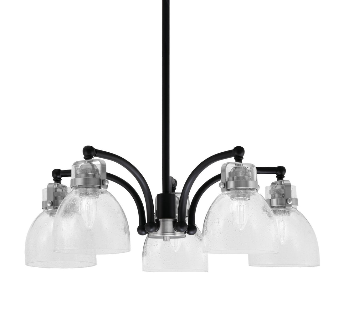 Toltec Easton 1945-MBBN-4110 Chandelier Light - Matte Black & Brushed Nickel