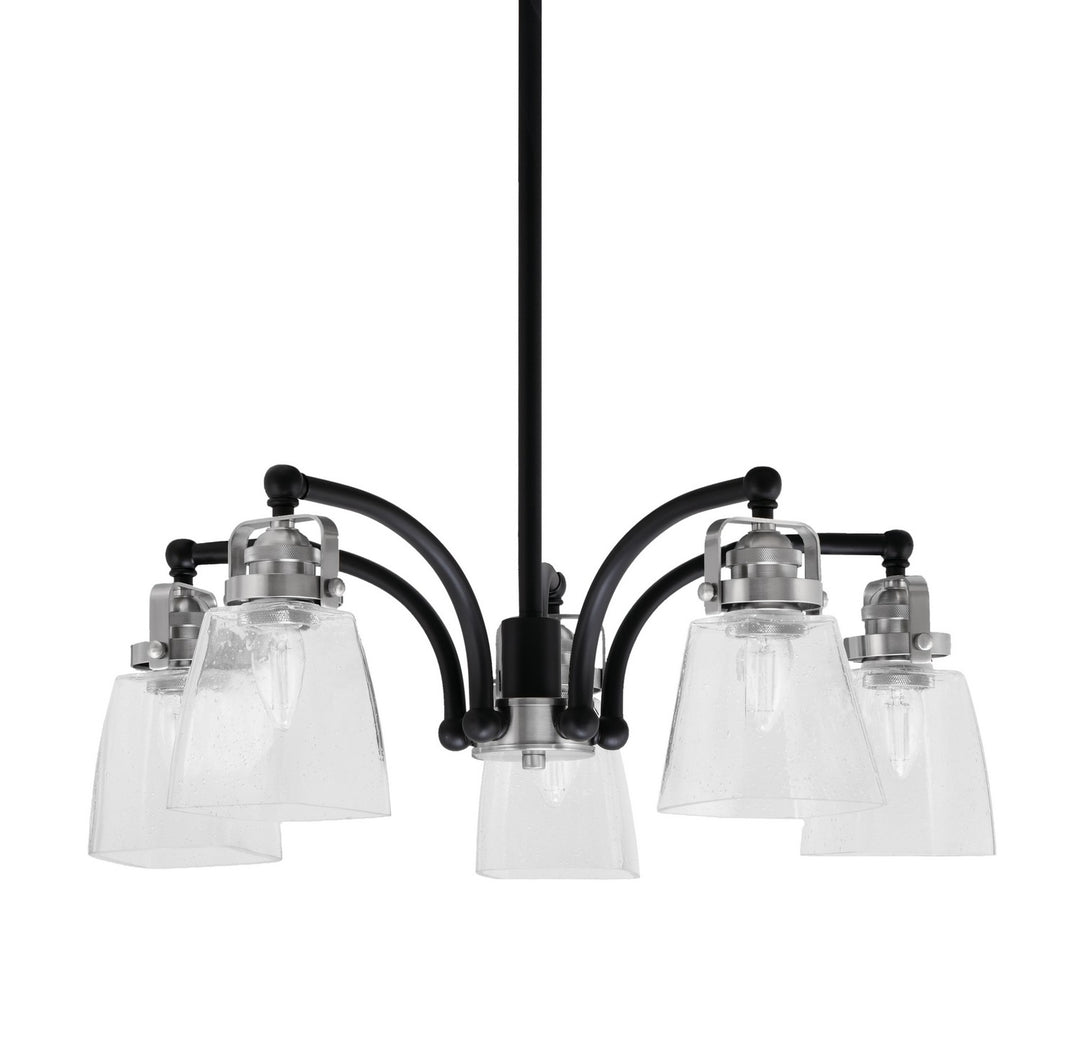 Toltec Easton 1945-MBBN-461 Chandelier Light - Matte Black & Brushed Nickel