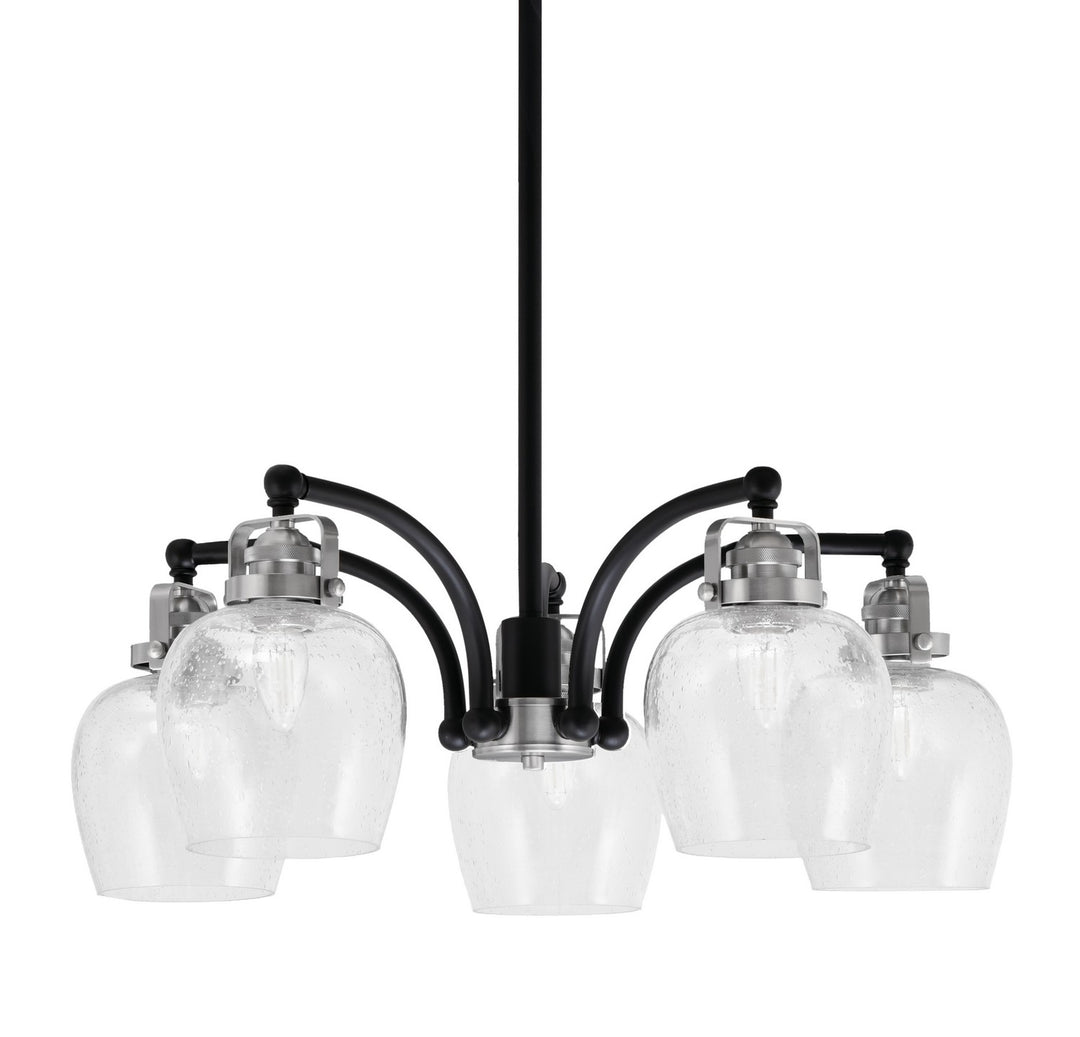 Toltec Easton 1945-MBBN-4810 Chandelier Light - Matte Black & Brushed Nickel