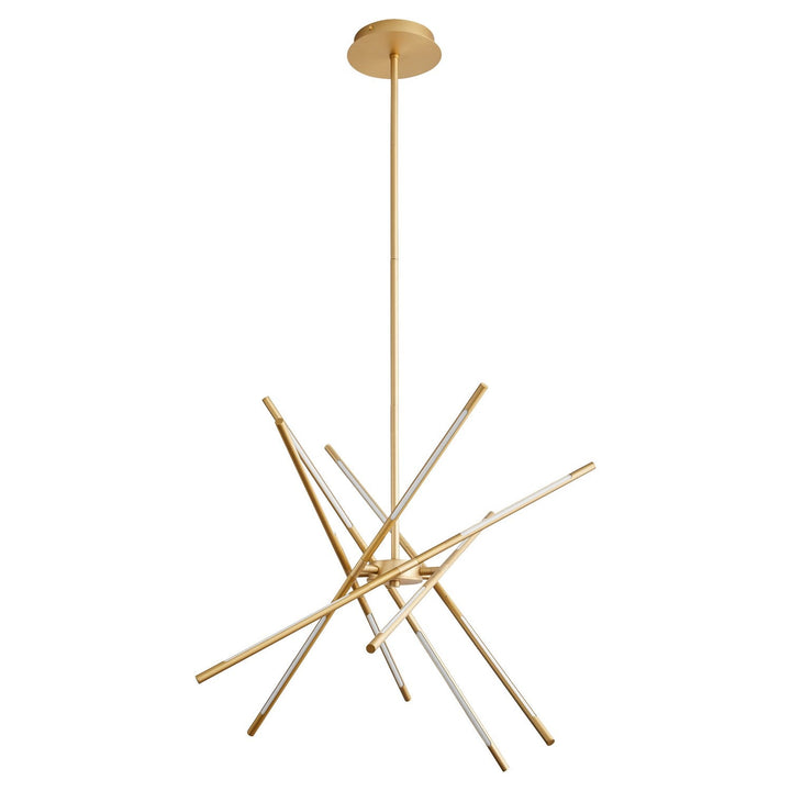 Oxygen Palillos 3-803-40 Pendant Light - Aged Brass