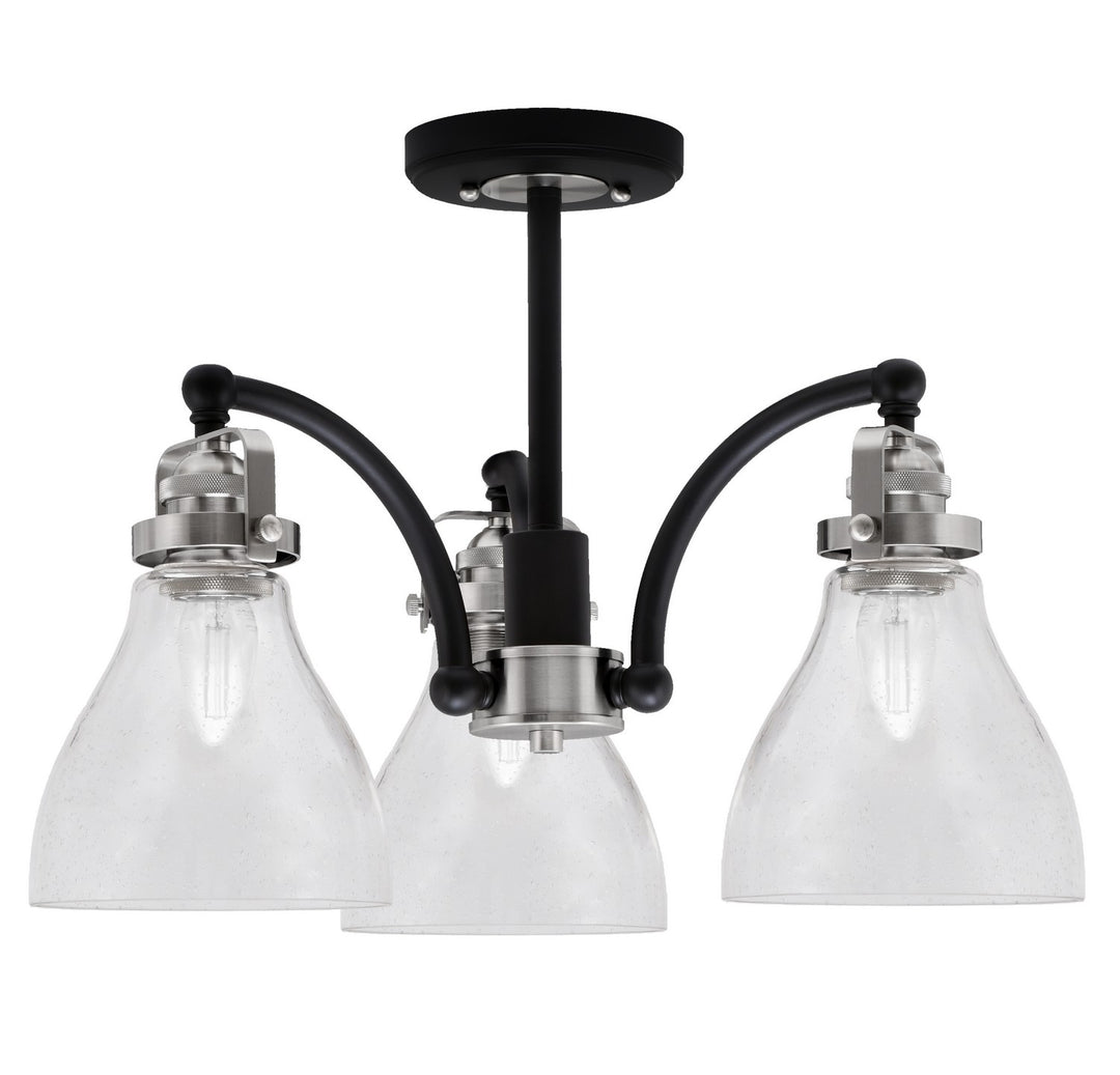 Toltec Easton 1947-MBBN-4760 Ceiling Light - Matte Black & Brushed Nickel