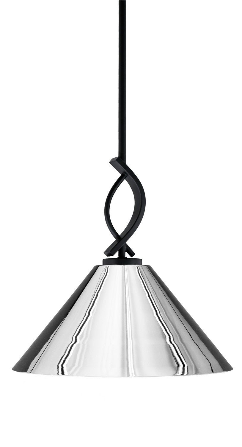 Toltec Cavella 3901-MB-420-CH Pendant Light - Matte Black