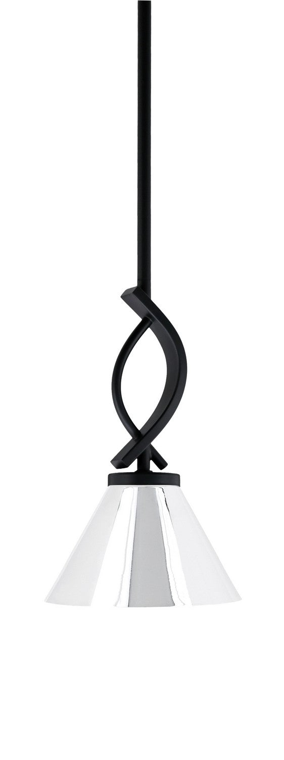 Toltec Cavella 3901-MB-421-CH Pendant Light - Matte Black