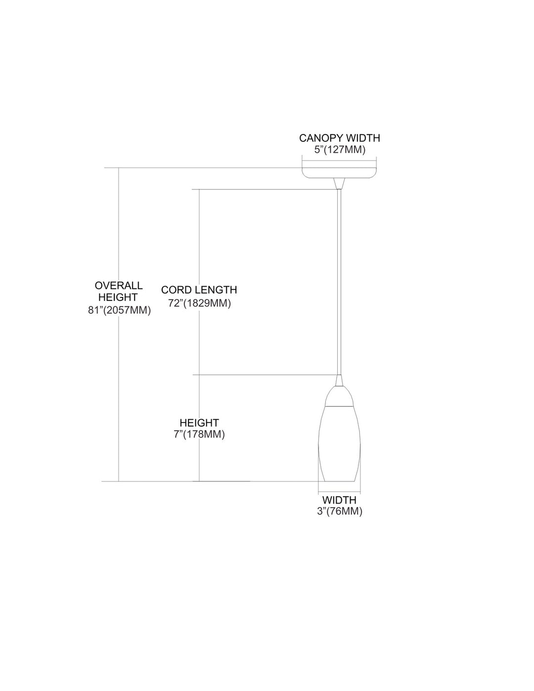 Elk Milan 110-1BL Pendant Light - Satin Nickel