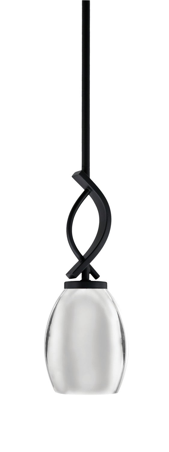 Toltec Cavella 3901-MB-426-CH Pendant Light - Matte Black