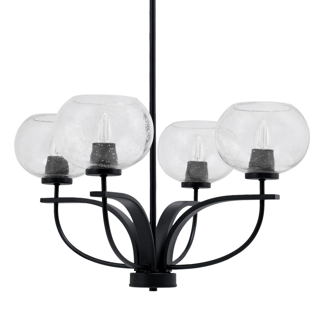 Toltec Cavella 3904-MB-202 Chandelier Light - Matte Black