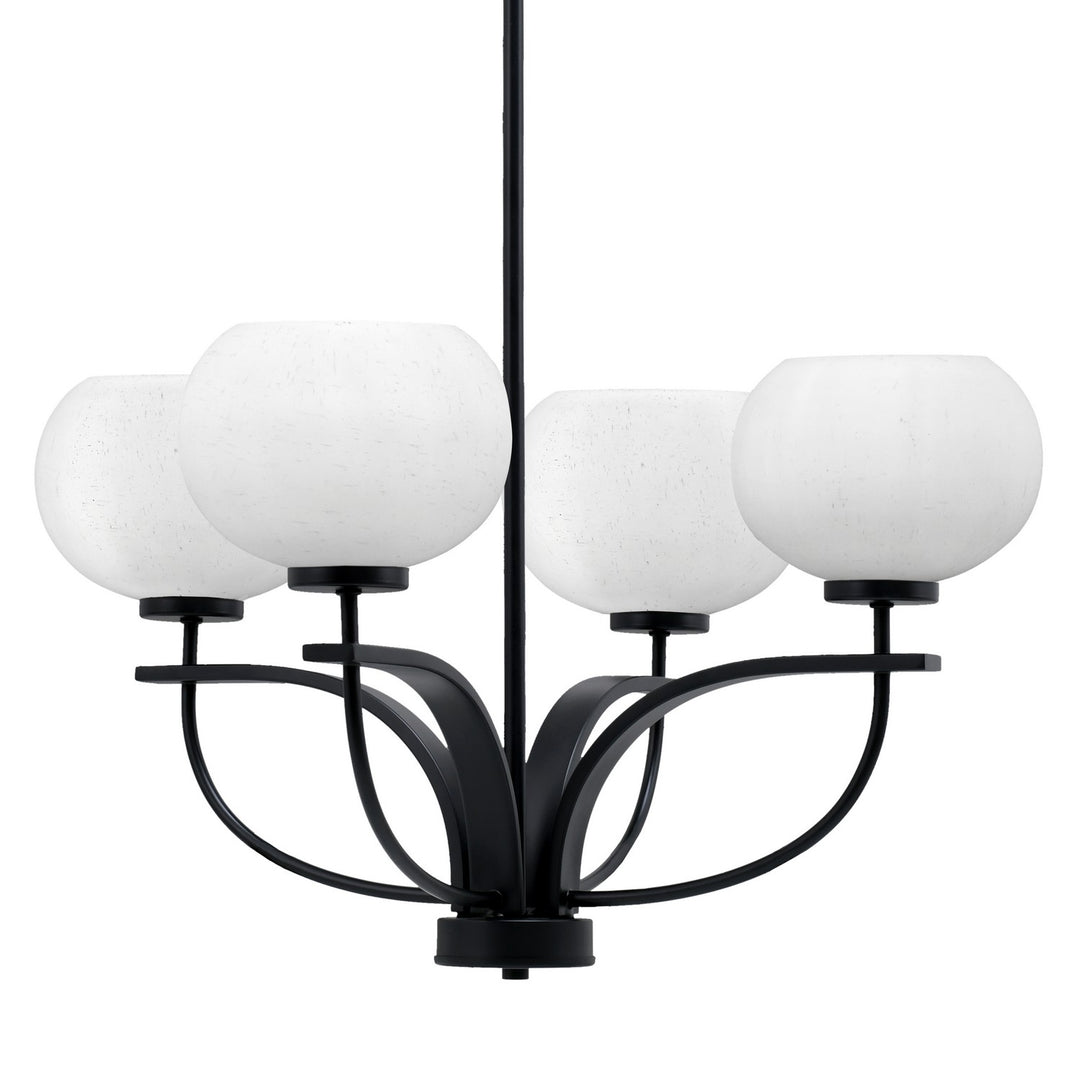 Toltec Cavella 3904-MB-212 Chandelier Light - Matte Black