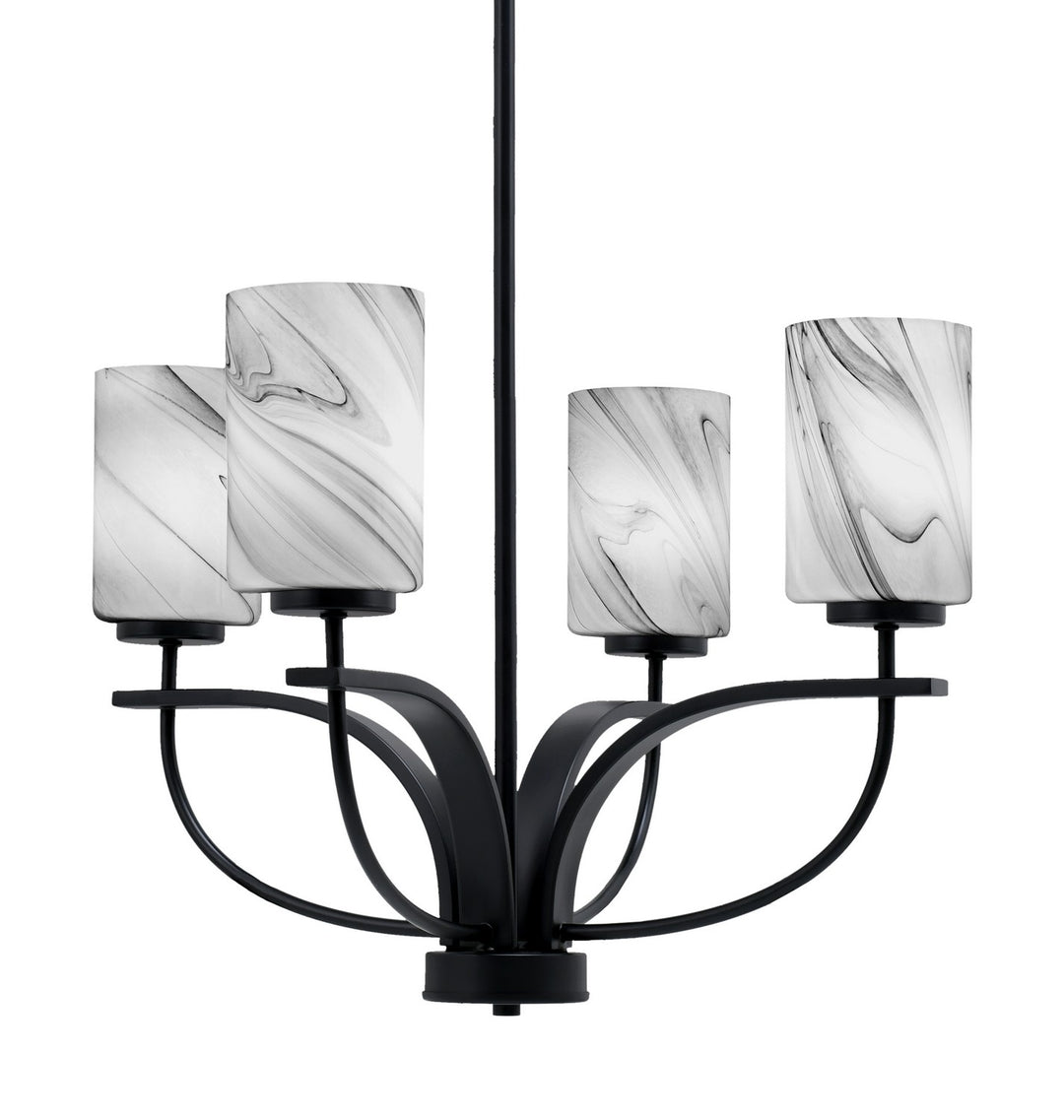 Toltec Cavella 3904-MB-3009 Chandelier Light - Matte Black