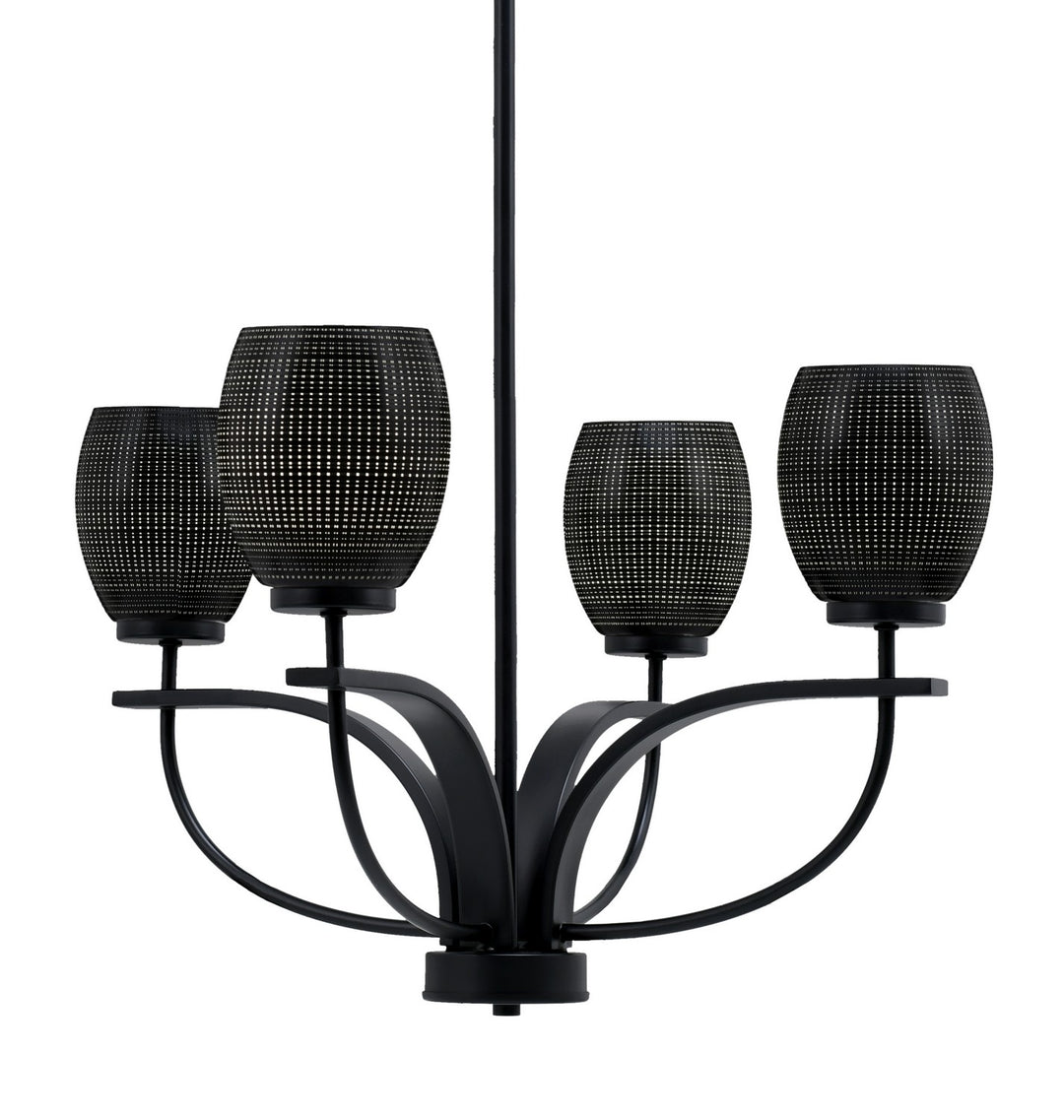 Toltec Cavella 3904-MB-4029 Chandelier Light - Matte Black