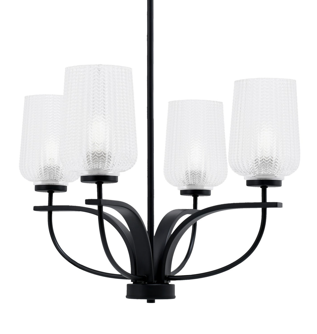 Toltec Cavella 3904-MB-4250 Chandelier Light - Matte Black